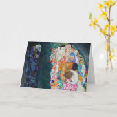 グスタフクリムト – 死と生命 カード (黄色い花)