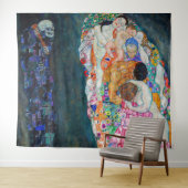 グスタフクリムト – 死と生命 タペストリー (インサイチュ(横))