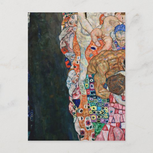 グスタフクリムト – 死と生命 ポストカード (正面)
