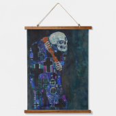 グスタフクリムト – 死と生命 吊り下げ型タペストリー (正面)