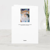 グスタフクリムト – 母と子 カード (裏面)