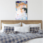 グスタフクリムト – 母と子 キャンバスプリント (インサイチュ (寝室))