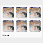 グスタフクリムト – 母と子 スクエアシール (シート)