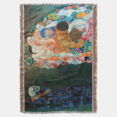 グスタフクリムト「生と死」 スローブランケット (正面縦)