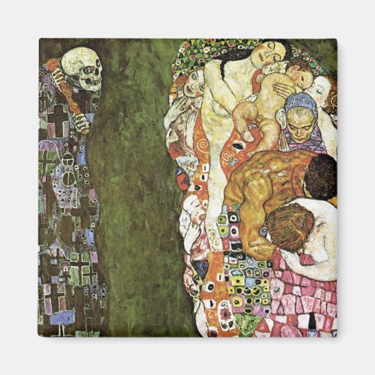 グスタフクリムト～生と死 マグネット (正面)