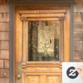 グスタフクリムト – 生活の木,ストクレットフリーズ ウィンドウサイン (ホームデコレーション)