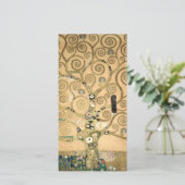 グスタフクリムト – 生活の木，ストクレットフリーズ サンキューカード (スタンド正面)