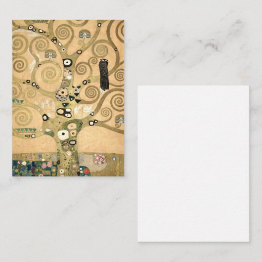 グスタフクリムト – 生活の木,ストクレットフリーズ ノートカード (正面/裏面)