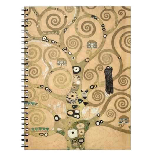 グスタフクリムト – 生活の木,ストクレットフリーズ ノートブック (正面)