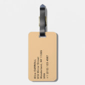 グスタフクリムト – 生活の木,ストクレットフリーズ ラゲッジタグ (裏面縦)