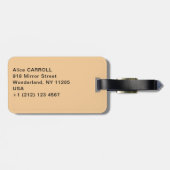 グスタフクリムト – 生活の木,ストクレットフリーズ ラゲッジタグ (裏面横)