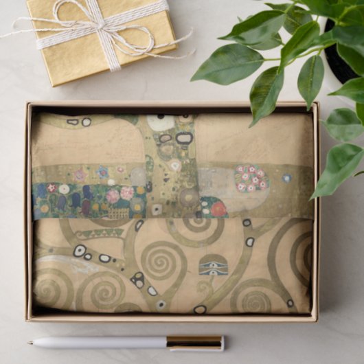 グスタフクリムト – 生活の木，ストクレットフリーズ 薄葉紙 (ギフト)