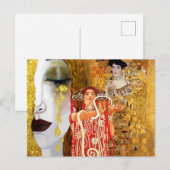 グスタフクリムト,絵画コラージュ,複合アート ポストカード (正面/裏面)