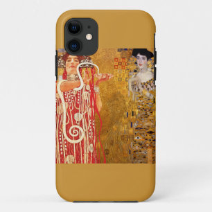 グスタフクリムト,絵画コラージュ,複合アート iPhone 11 ケース
