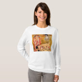 グスタフクリムト，絵画コラージュ，複合アート Tシャツ (正面フル)