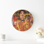 グスタフクリムト – 衛生方医学健康の女神 ラージ壁時計 (ホーム)
