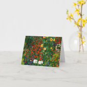 グスタフクリムト – 農園ひまわり付き カード (黄色い花)