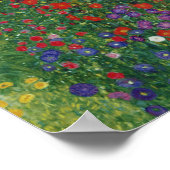 グスタフクリムト – 農園ひまわり付き ポスター (角)