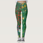 グスタフクリムト – 農園ひまわり付き レギンス (正面)