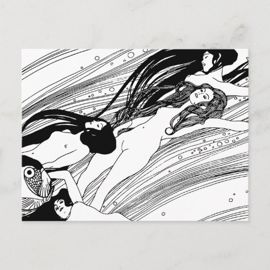 グスタフクリムト – 魚の血サーレアルアー日本のト ポストカード (正面)