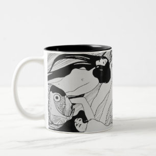 グスタフクリムト-魚の血 ツートーンマグカップ