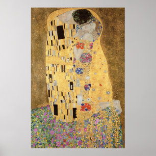 グスタフクリムト 1907-08キス ポスター