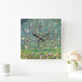 グスタフクリムト- Apple Tree スクエア壁時計 (ホーム)