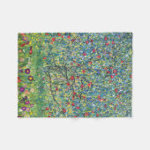 グスタフクリムト- Apple Tree フリースブランケット (正面(横))