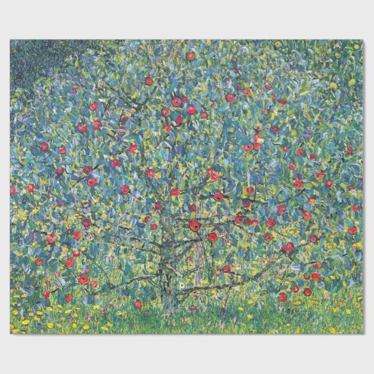 グスタフクリムト- Apple Tree ラッピングペーパー (フラット)
