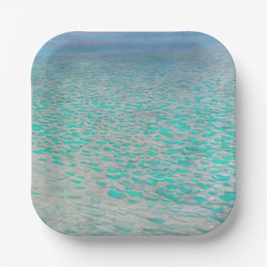 グスタフクリムト-attersee ペーパープレート (正面)