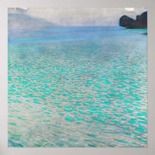 グスタフクリムト-attersee ポスター (正面)