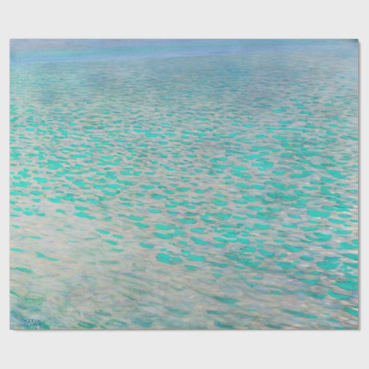 グスタフクリムト-attersee ラッピングペーパー (フラット)