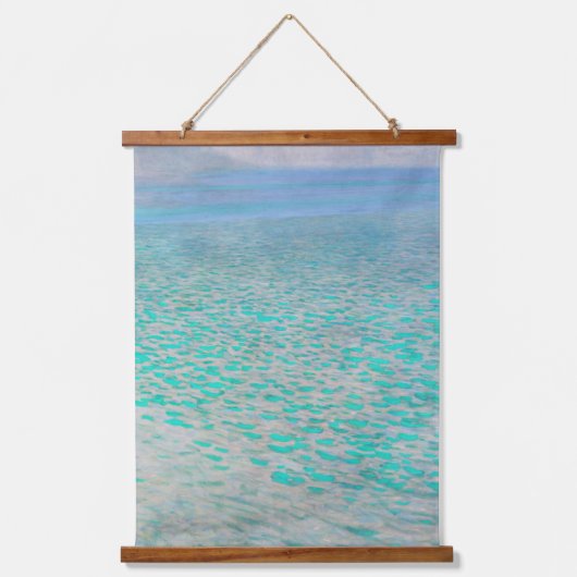 グスタフクリムト-attersee 吊り下げ型タペストリー (正面)