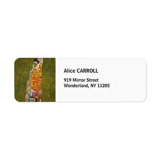 グスタフクリムト- Hope II ラベル (正面)