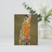 グスタフクリムト- Hope II – 美しいアートワーク ポストカード (スタンド正面)