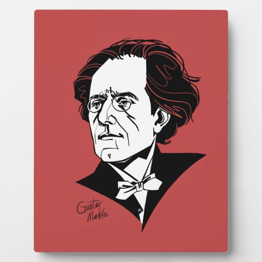 グスタフマーラー フォトプラーク (正面)