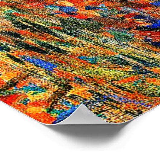 グスタフ絵画クリムトズビーチグローブI ポスター (角)