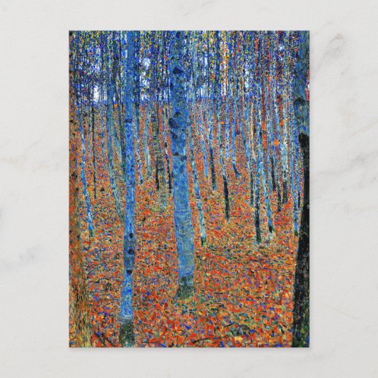 グスタフ絵画クリムトズビーチグローブI ポストカード (正面)