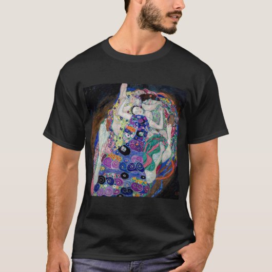 グスタフ絵画クリムトズヴァージン Tシャツ (正面)