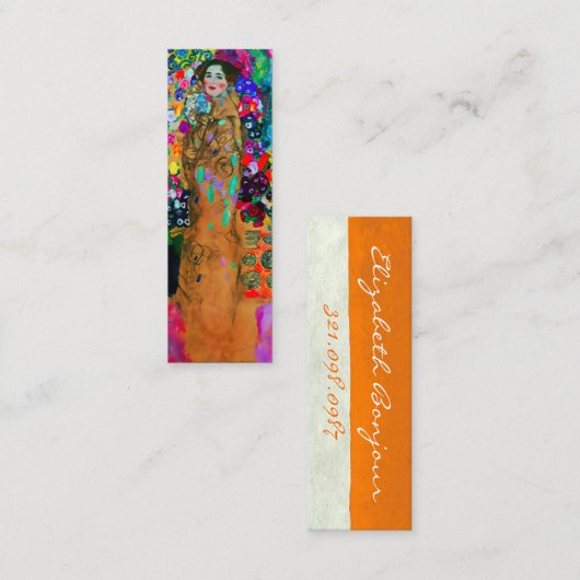 グスタフ&エリザベス～名刺 スキニー名刺 (正面/裏面)