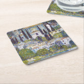 グスタフ・カソンにある教会クリムト スクエアペーパーコースター (アングル)