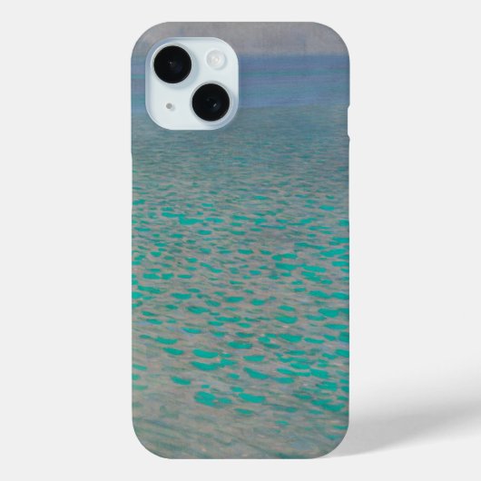 グスタフ・クリムトによるアッターゼー湖の風景、ヴィンテージ ファインアート Case-Mate iPhoneケース (裏面)