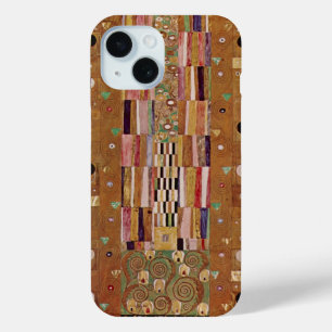 グスタフ・クリムトによるストックレー・フリーズの壁の端 iPhone 15ケース