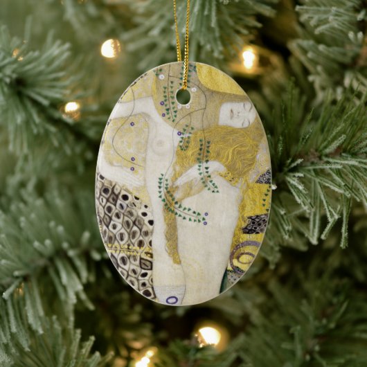 グスタフ・クリムトによるヒドラ(別名:水の蛇I) セラミックオーナメント (ツリー)