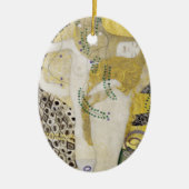 グスタフ・クリムトによるヒドラ(別名:水の蛇I) セラミックオーナメント (正面)