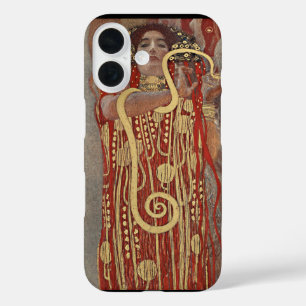 グスタフ・クリムトによるヒュギエイア、ヴィンテージ・アール・ヌーヴォー iPhone 16ケース