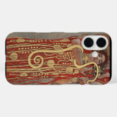 グスタフ・クリムトによるヒュギエイア、ヴィンテージ・アール・ヌーヴォー Case-Mate iPhoneケース (裏面 (横))