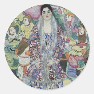 グスタフ・クリムトによるフリーデリケ・マリア・ベールの肖像画 ラウンドシール