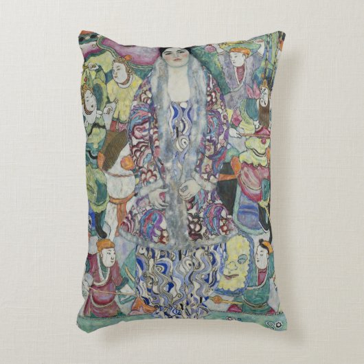 グスタフ・クリムトによるフリーデリーケ・マリア・ビールの肖像 アクセントクッション (正面(垂直))