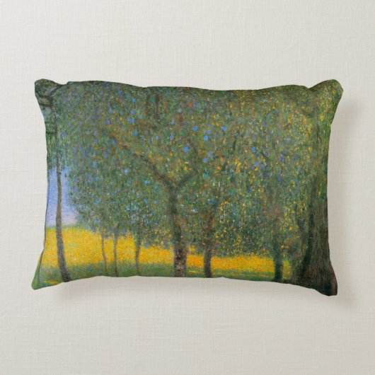 グスタフ・クリムトによる果樹、ヴィンテージ・アール・ヌーボー アクセントクッション (裏面)